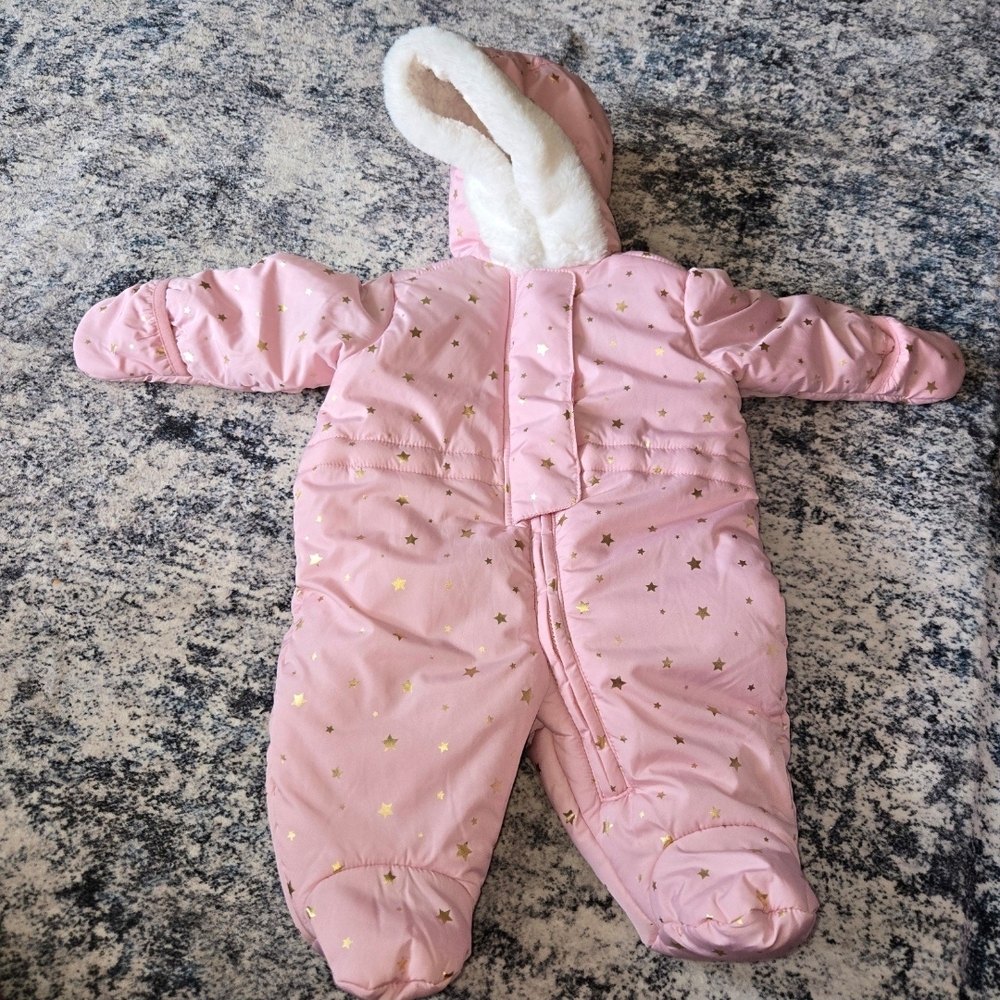 The Children's Place Pink Star Snowsuit